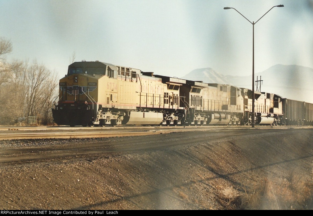 Tied down coal train